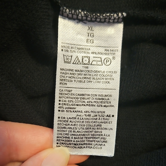 Black Hooded Sweatshirt Dress - Picture 6 of 7